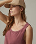 Women's Racer Tank Dress - Currant